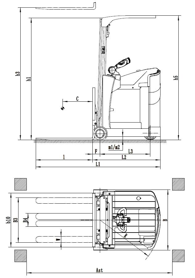 CPD10T-15T-Lift-Mast-Parameters