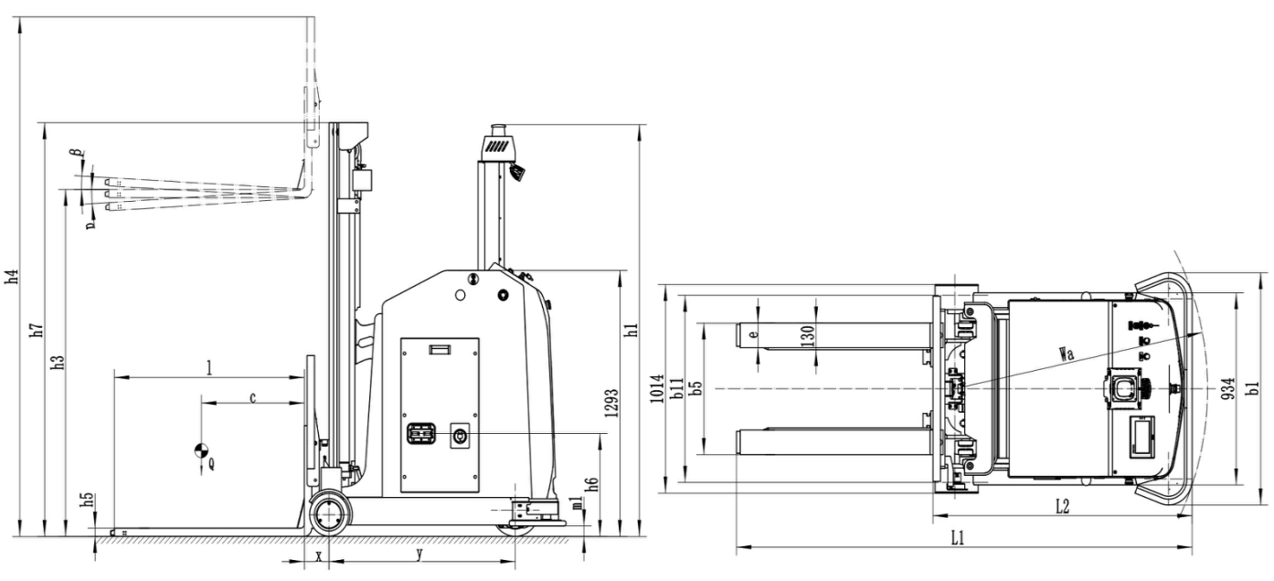 AGV机器人-Counterbalance Forklift参数表